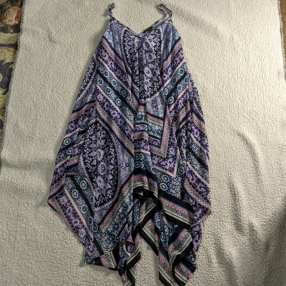 Express dress multicolor purple blue - Picture 1 of 3